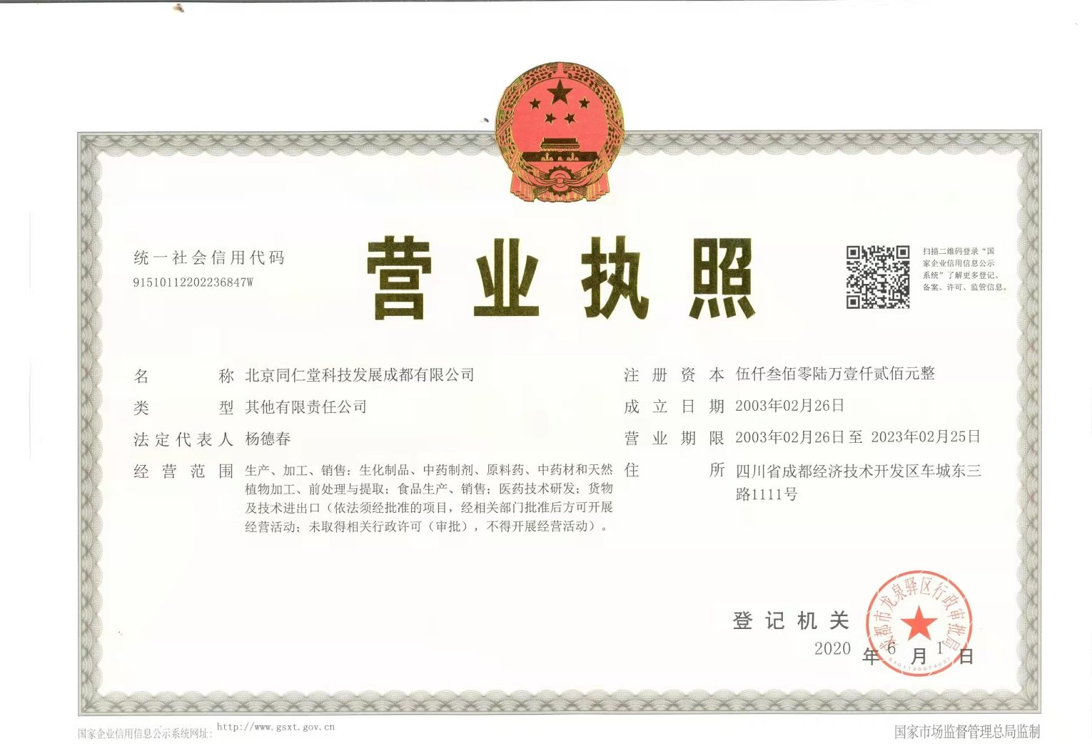 Business license (copy)