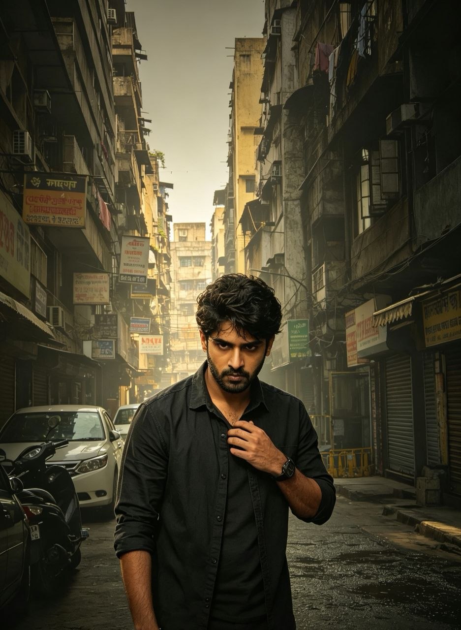 সরু গলিতে দাঁড়িয়ে থাকা একজন পুরুষ